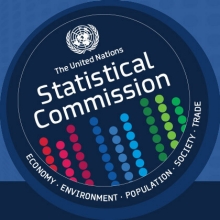UN statistical commission square banner